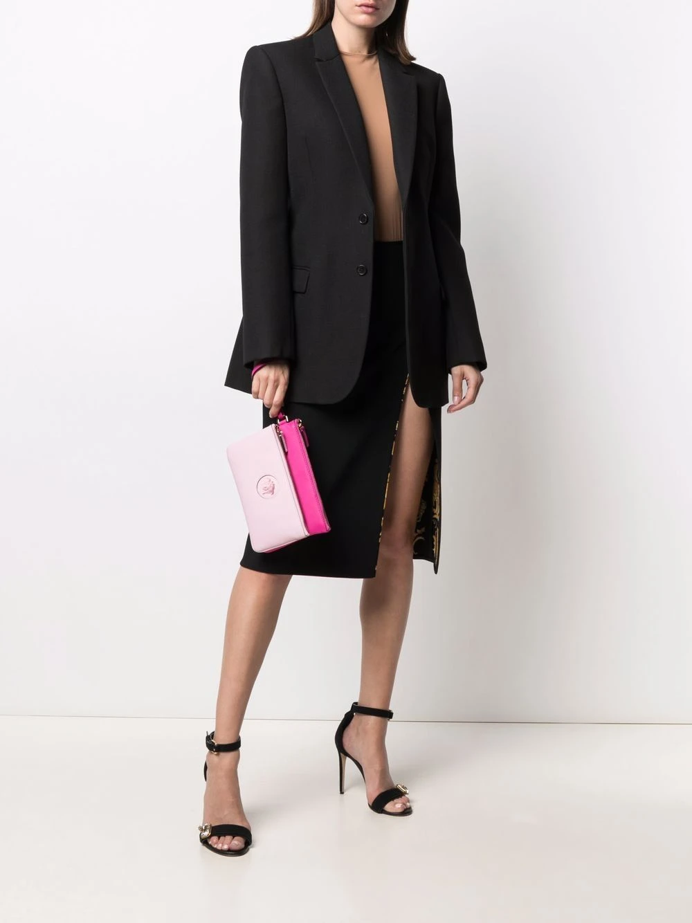 Versace Pochette La Medusa zippée Prix Affortable pochettes & minaudières femme 4 Versace pochette La Medusa zippée