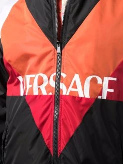 Versace veste de sport colour block à logo