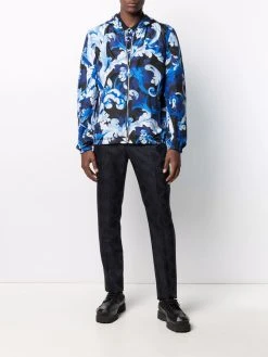 Versace Réduction Veste réversible en cuir nappa vestes à capuche homme 13 Versace veste réversible en cuir nappa