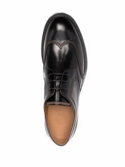 Versace derbies à détail Greca