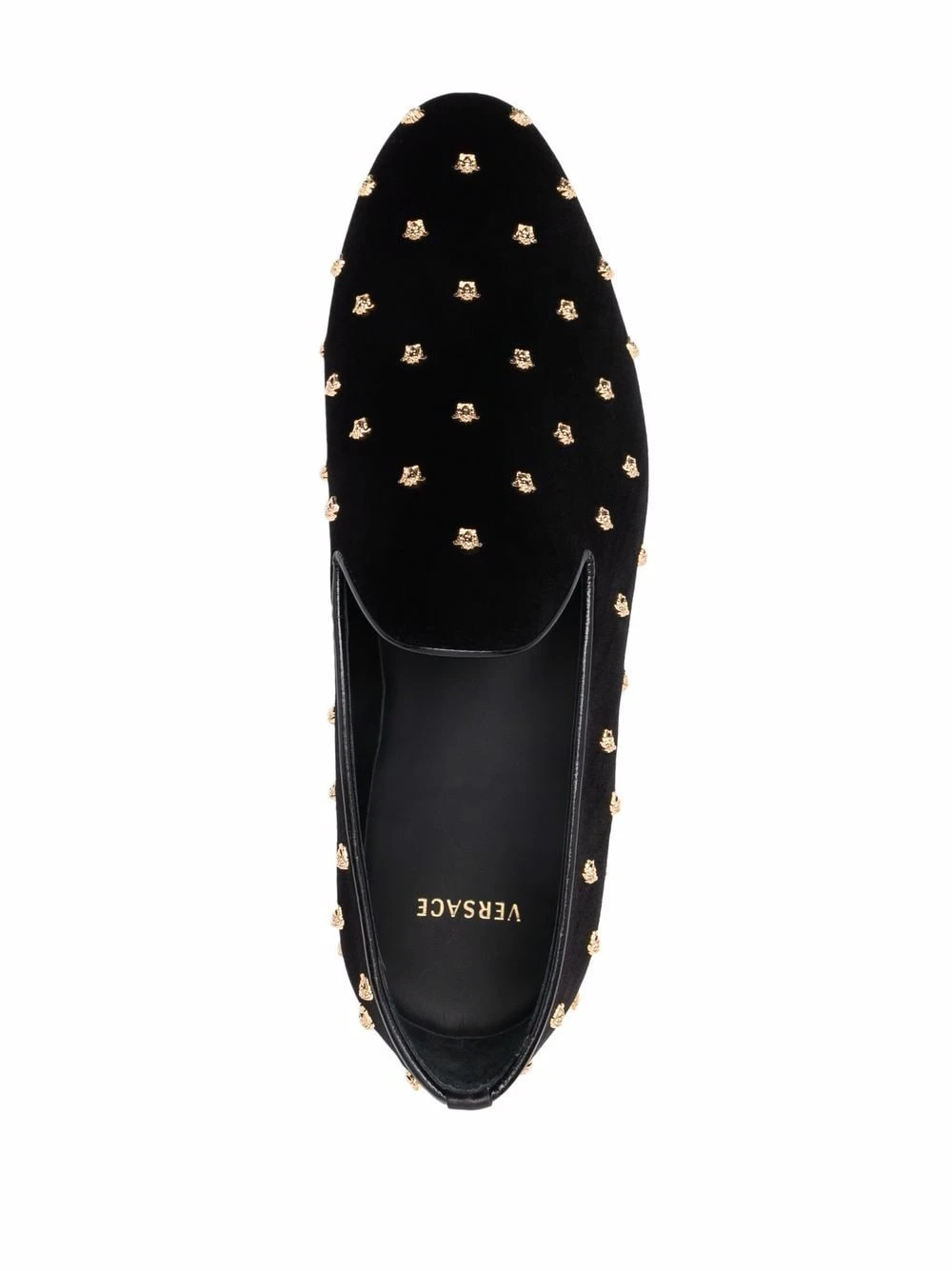 Prix Incroyables Versace Mocassins Medusa à bout en amande chaussons homme 6 Versace mocassins Medusa à bout en amande