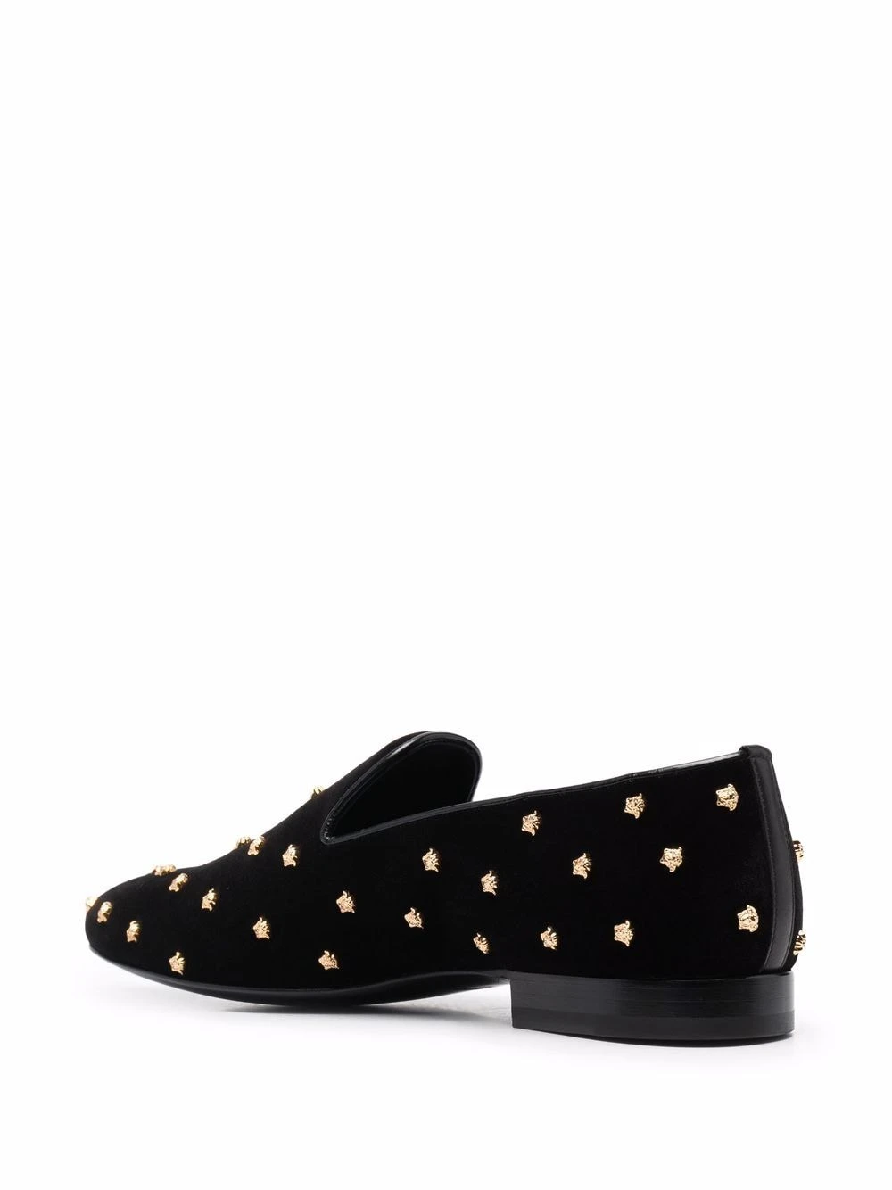 Prix Incroyables Versace Mocassins Medusa à bout en amande chaussons homme 5 Versace mocassins Medusa à bout en amande