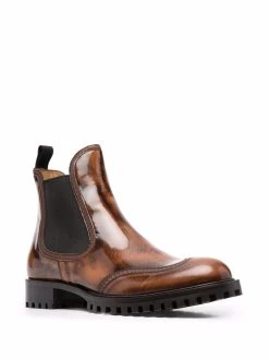 Versace bottines chelsea à bout en amande