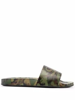 Versace claquettes à imprimé Baroccoflage