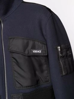Versace veste à fermeture zippée