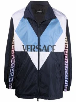 Versace veste de sport colour block à logo