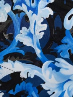 Versace pantalon en soie à imprimé baroque