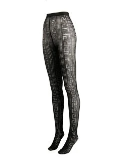 Versace legging à détail Greca