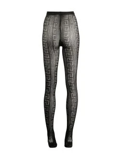 Versace legging à détail Greca