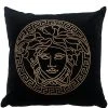 Versace coussin Medusa brodé de sequins