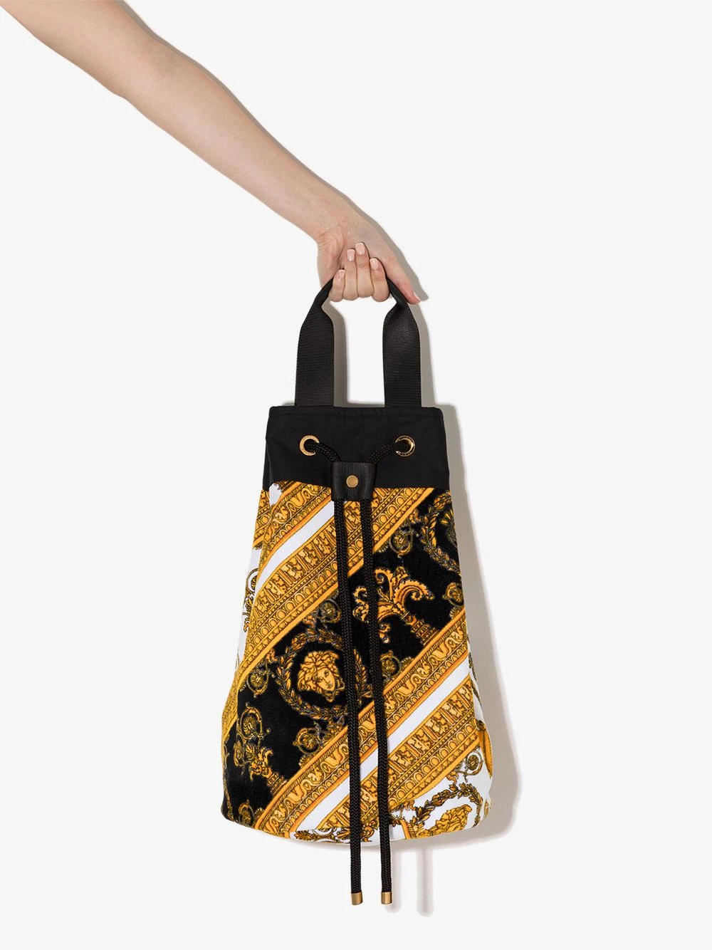 Versace Sac de plage à imprimé baroque excellente qualité sacs de plage femme 6 Versace sac de plage à imprimé baroque