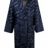 Versace peignoir La Greca en soie à motif monogrammé