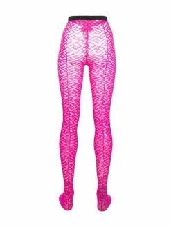Versace collants à motif monogrammé