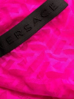 Versace collants à motif monogrammé