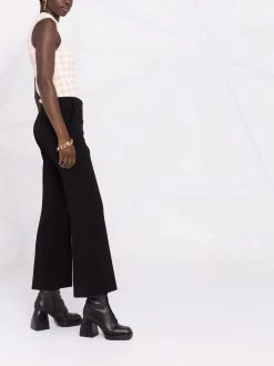 Versace pantalon évasé à taille mi-haute