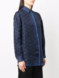 Versace 50% Off De Vente Chemise à logo imprimé blouses femme 10 Versace chemise à logo imprimé