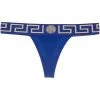 Versace String en coton à imprimé Greca Faible Prix culottes & strings femme 1 Versace string en coton à imprimé Greca