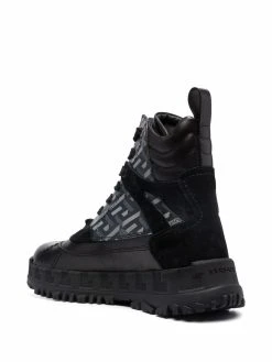 Vendre Versace Bottines La Greca à lacets bottes homme 8 Versace bottines La Greca à lacets