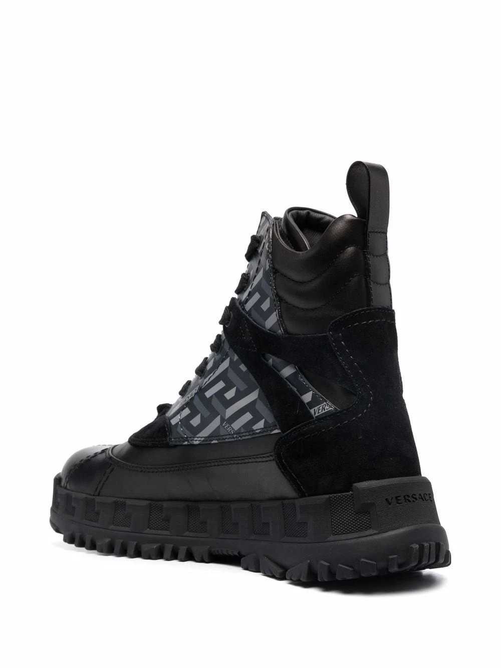 Vendre Versace Bottines La Greca à lacets bottes homme 5 Versace bottines La Greca à lacets