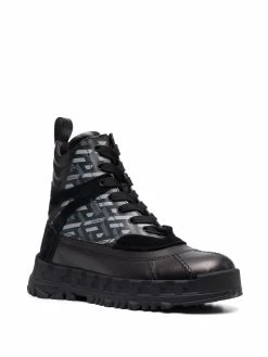 Vendre Versace Bottines La Greca à lacets bottes homme 7 Versace bottines La Greca à lacets