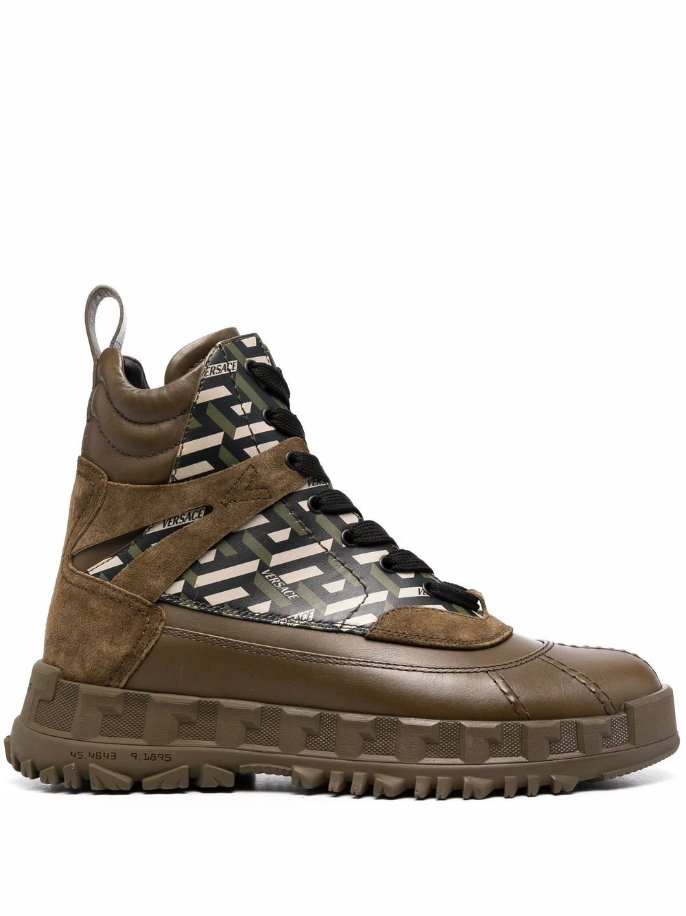 Prix Usine Versace Bottines en cuir à lacets bottes homme 3 Versace bottines en cuir à lacets