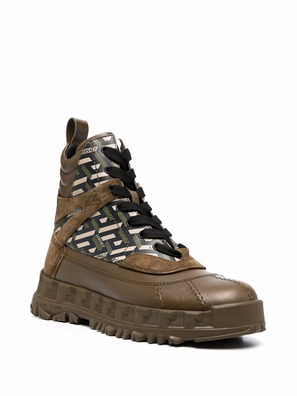 Prix Usine Versace Bottines en cuir à lacets bottes homme 4 Versace bottines en cuir à lacets