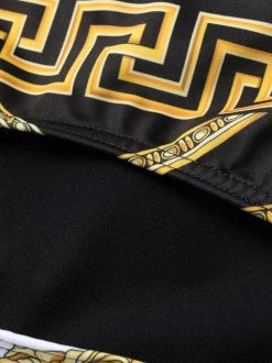 Versace short de bain Greca à logo imprimé