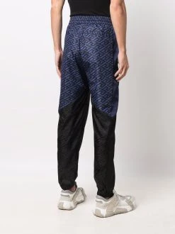 Versace pantalon de jogging à logo imprimé