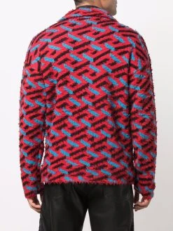 Versace pull La Greca en maille