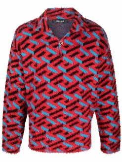 Versace pull La Greca en maille