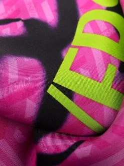 Versace foulard en soie Smiling Medusa