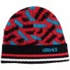 Versace bonnet colour block en laine