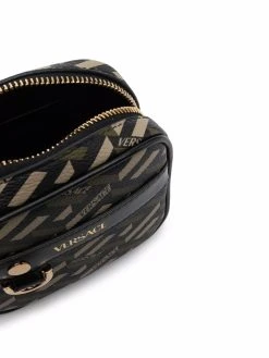 Versace pochette La Greca à logo imprimé