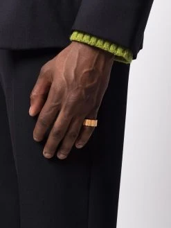 Versace bague Greca à logo gravé