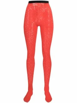 Versace collants à effet de transparence