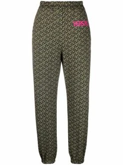 Versace pantalon de jogging Greca à logo imprimé