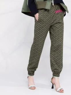 Versace pantalon de jogging Greca à logo imprimé