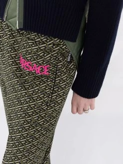 Versace pantalon de jogging Greca à logo imprimé