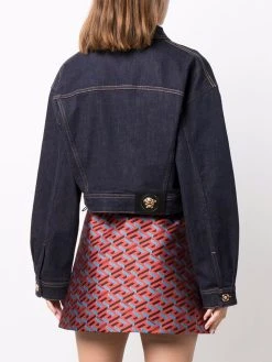 Versace veste crop en jean