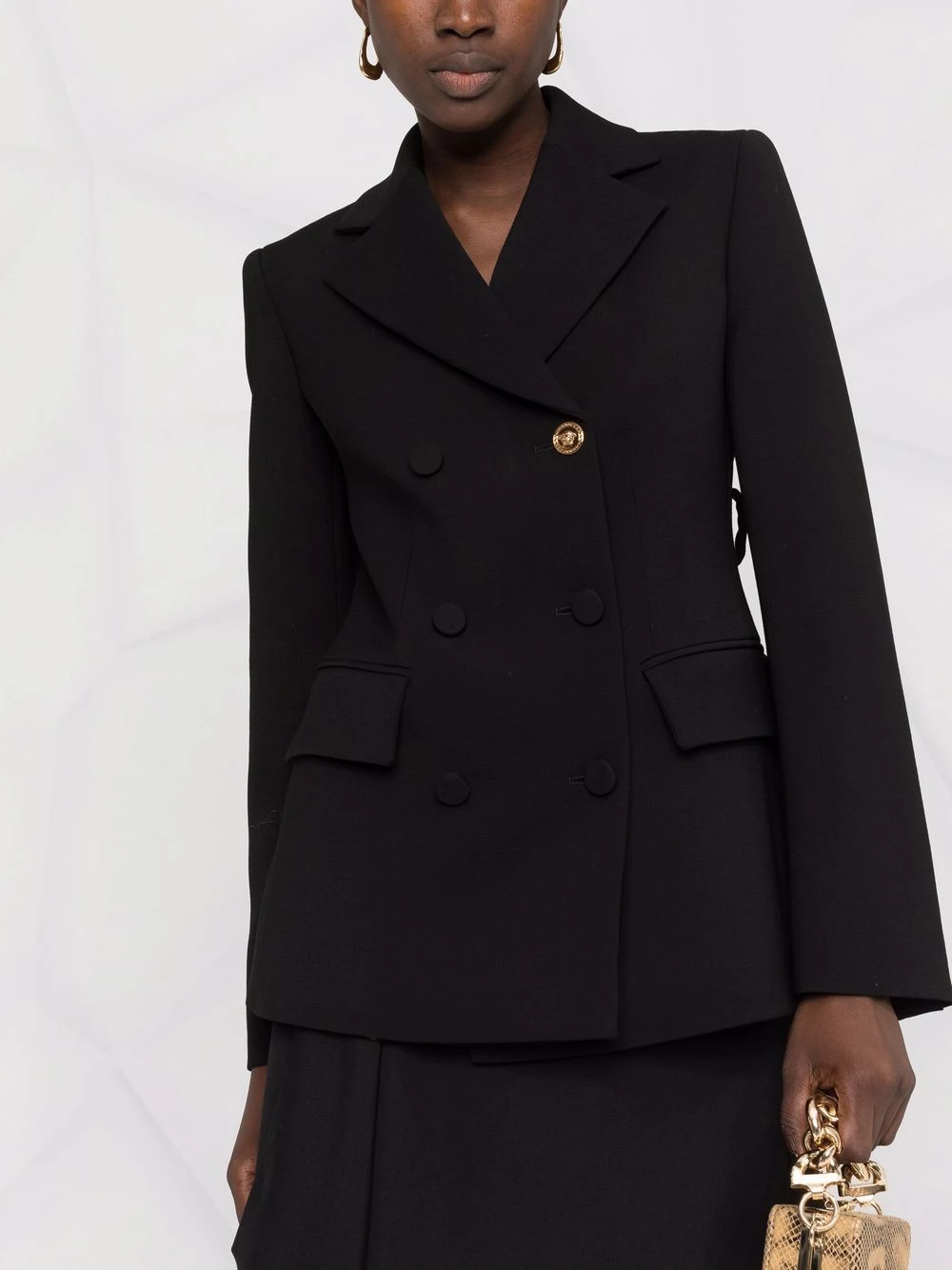 Versace Prix Acceptable Blazer croisé à plaque Medusa blazers femme 7 Versace blazer croisé à plaque Medusa