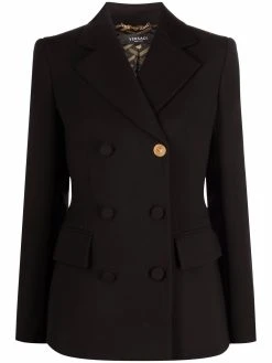 Versace blazer croisé à plaque Medusa