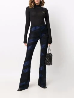 Versace haut nervuré à patch logo