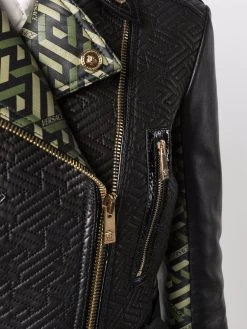 Versace Veste de moto La Greca Garantie De Qualité 100% vestes de moto femme 11 Versace veste de moto La Greca