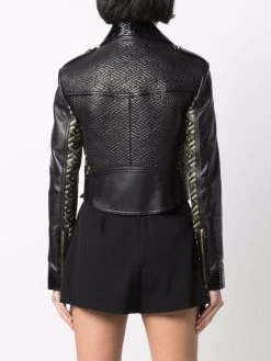 Versace Veste de moto La Greca Garantie De Qualité 100% vestes de moto femme 10 Versace veste de moto La Greca