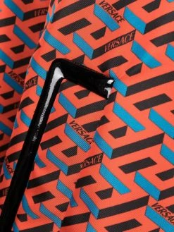 Versace manteau à motif La Greca