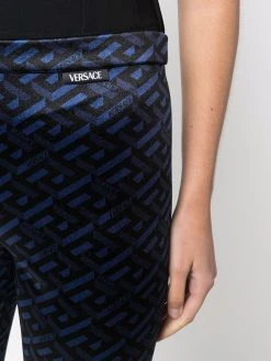 Versace legging à imprimé La Greca
