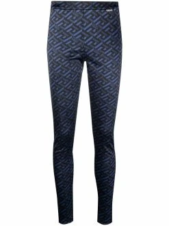 Versace legging à imprimé La Greca