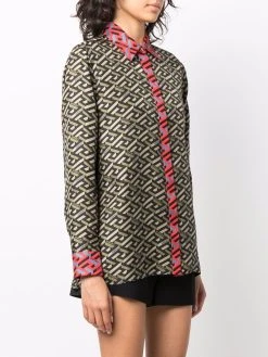 Versace chemise La Greca en soie