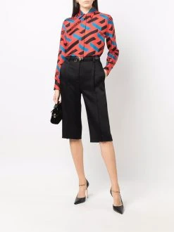 Versace chemise à logo imprimé