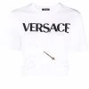 Versace Prix Dégriffé T shirt à logo imprimé t-shirts & jerseys femme 1 Versace t-shirt à logo imprimé